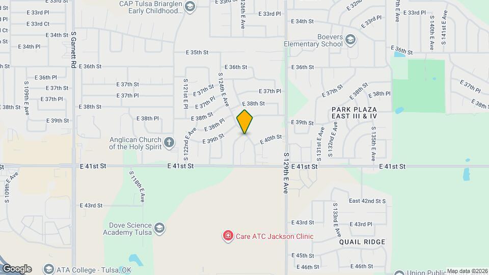 12524 E 39th Pl Map and Location Details