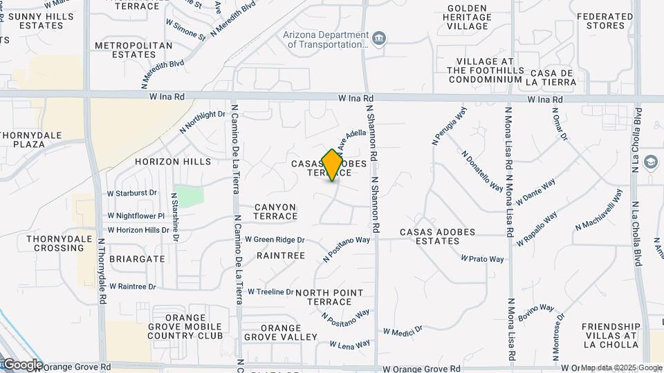 3011 W Corte Olivia Map and Location Details