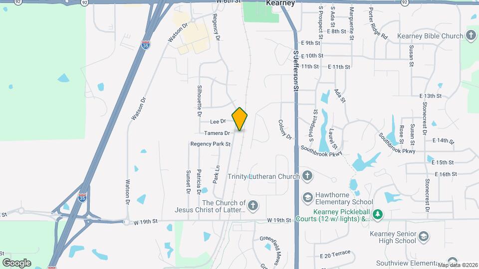 1501 Regency Dr Map and Location Details