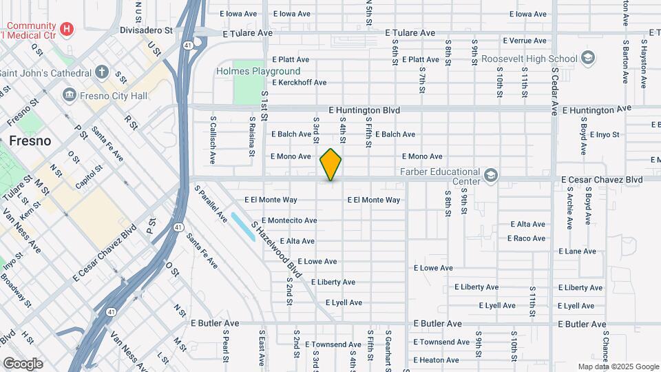 3336 E Ventura Ave Map and Location Details