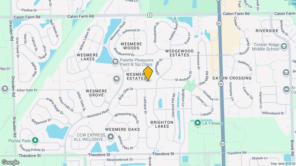 5206 Kingsbury Estates Dr Mapa y Detalles de la Ubicación