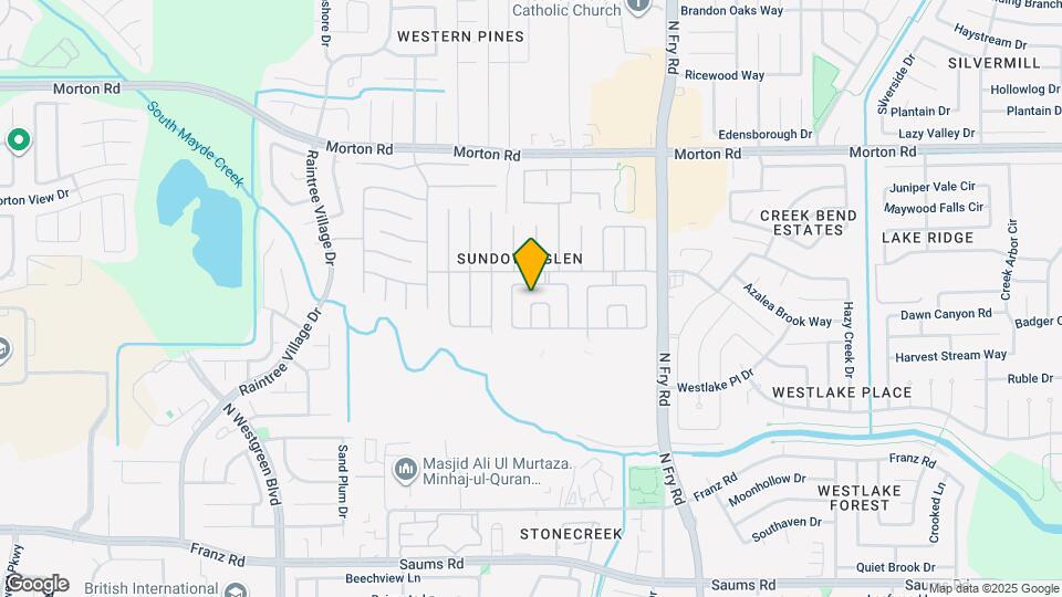 20218 Bronze Bluff Dr Map and Location Details