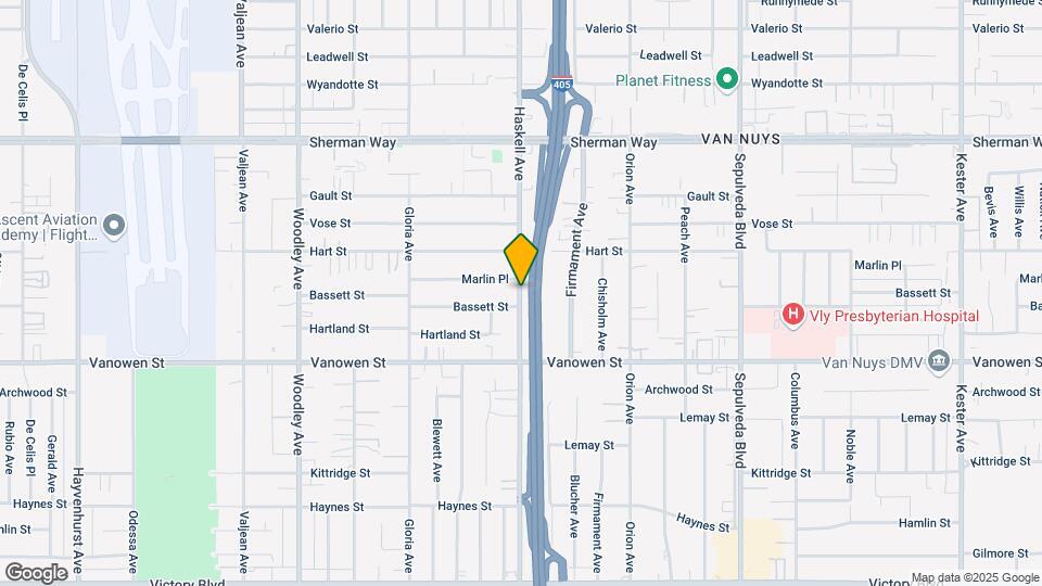 6925 Haskell Ave Mapa y Detalles de la Ubicación