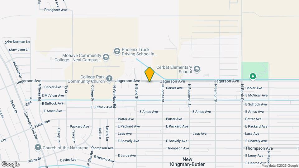2310 E Jagerson Ave Mapa y Detalles de la Ubicación