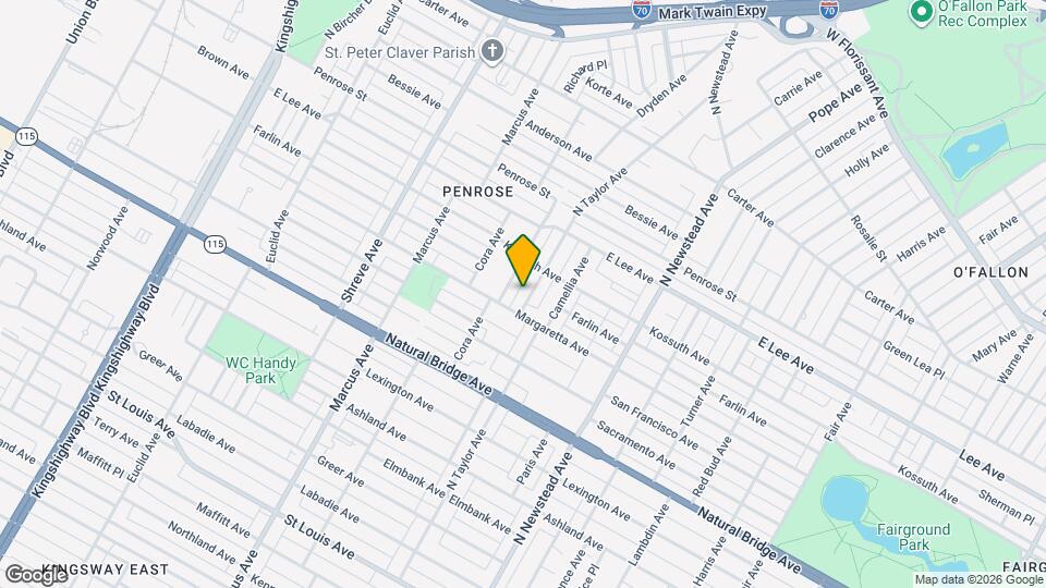 4015 N Taylor Ave Map and Location Details