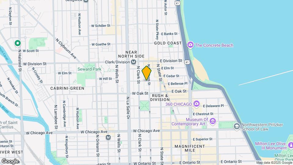 1036 N. Dearborn Map and Location Details