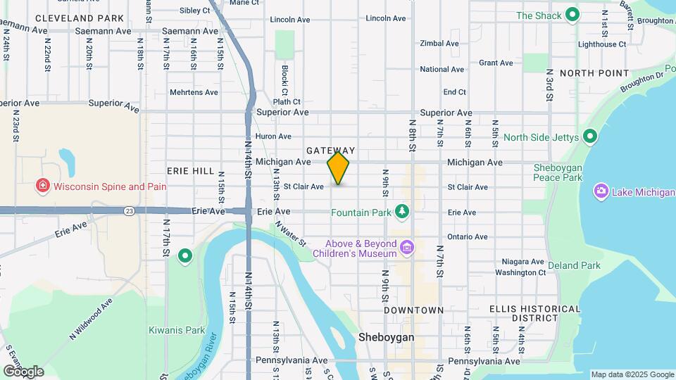 1027 Saint Clair Ave, Unit A Map and Location Details