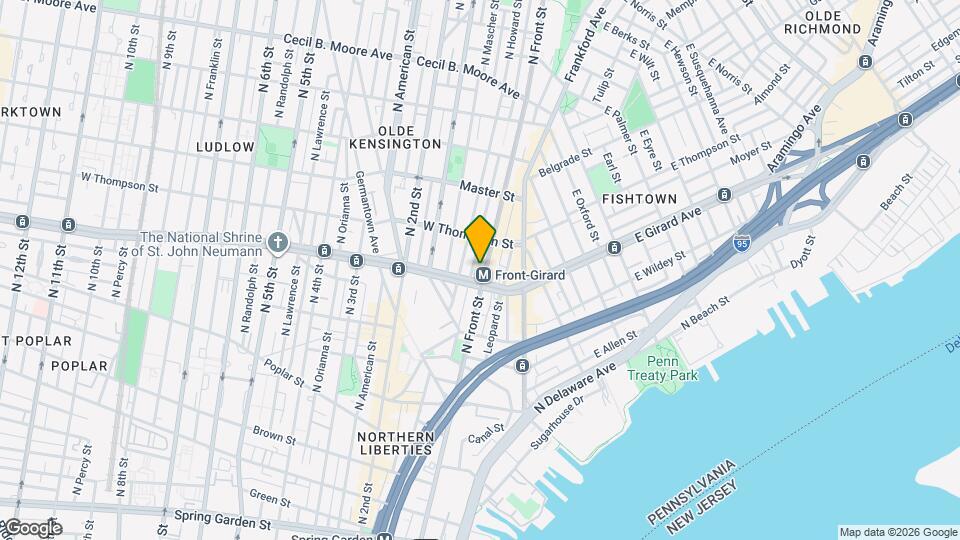 1212 N Front St Map and Location Details