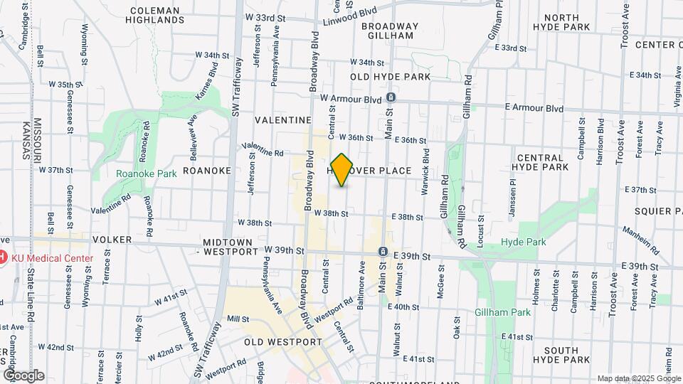 3720 Wyandotte St Mapa y Detalles de la Ubicación
