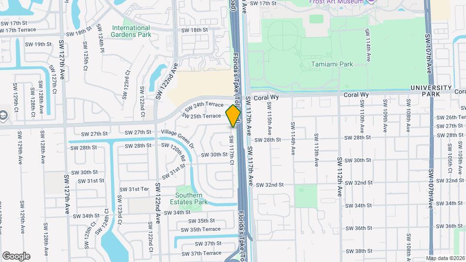 2641 SW 117th Ct Map and Location Details