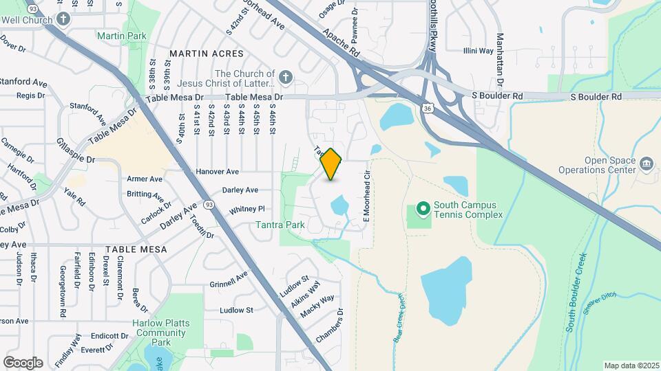 860 West Moorhead Circle Map and Location Details