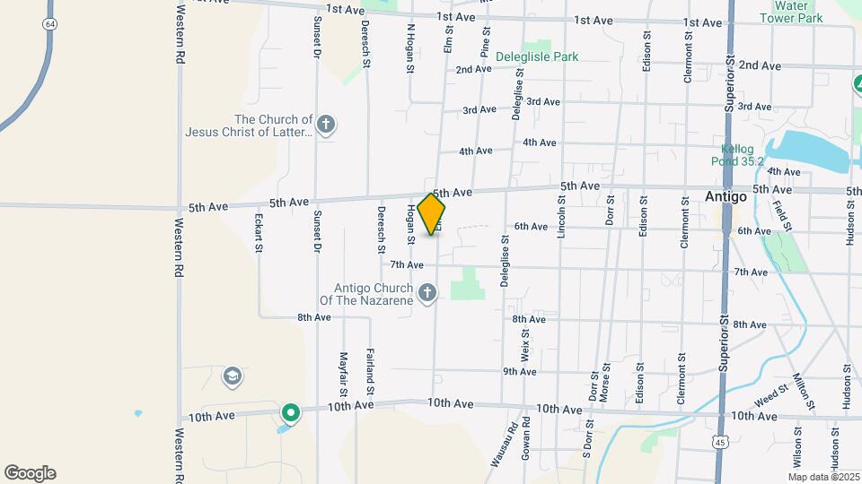 420 Elm St Map and Location Details