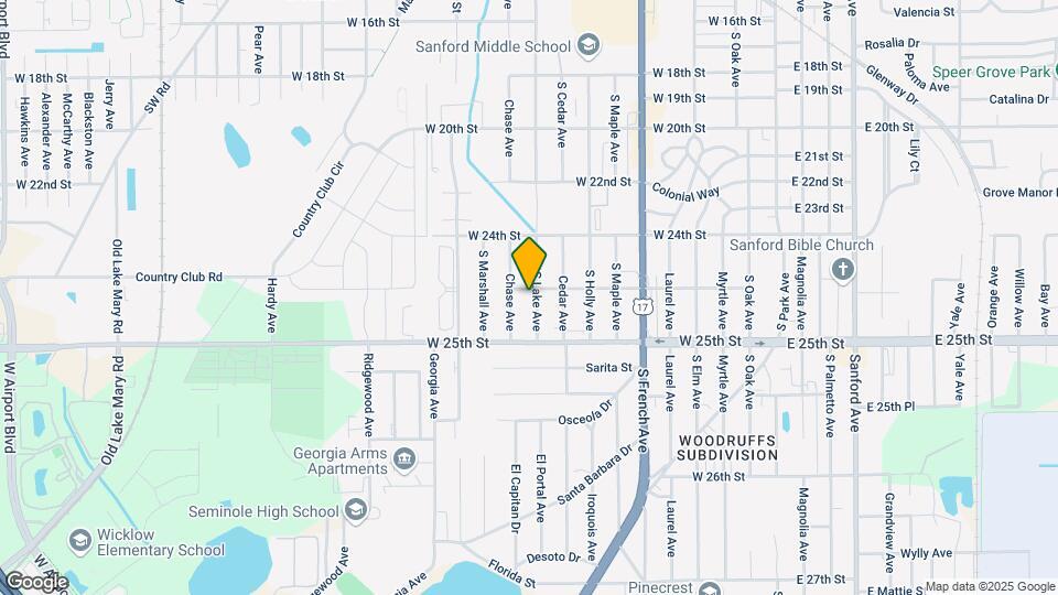 2422 S Lake Ave Map and Location Details
