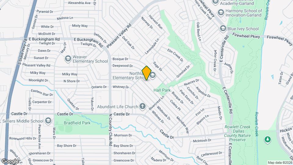 1617 Meridian Way Map and Location Details