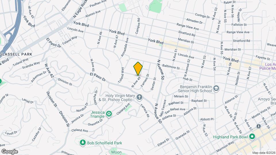 957 N Avenue 49 Mapa y Detalles de la Ubicación