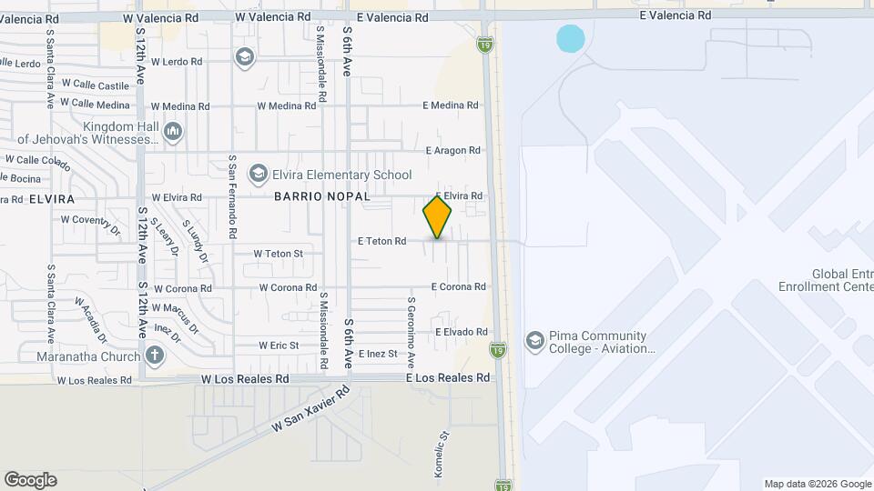 7003 S Placita Sorrento Map and Location Details