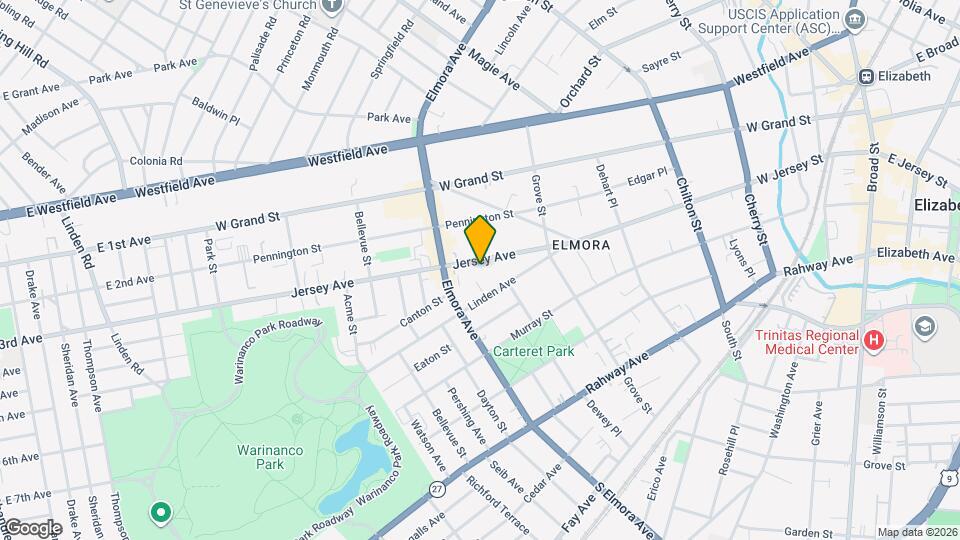 516 Jersey Ave Map and Location Details