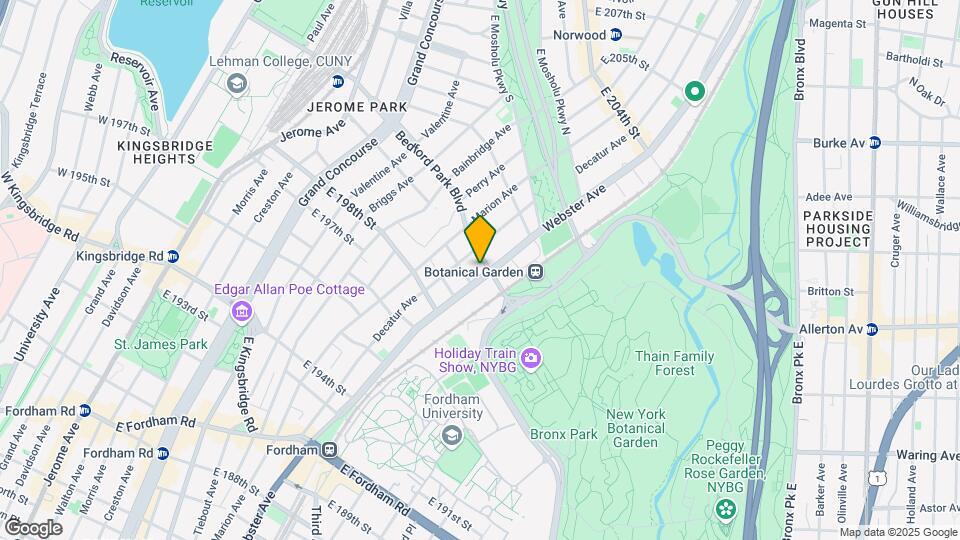 2865-2873 Webster Ave Map and Location Details
