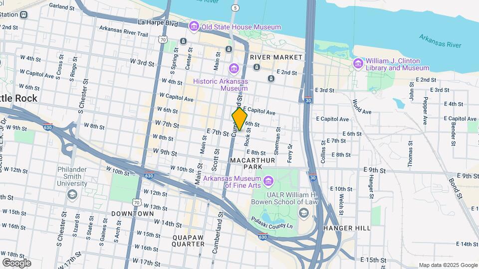308 E 7th St Map and Location Details