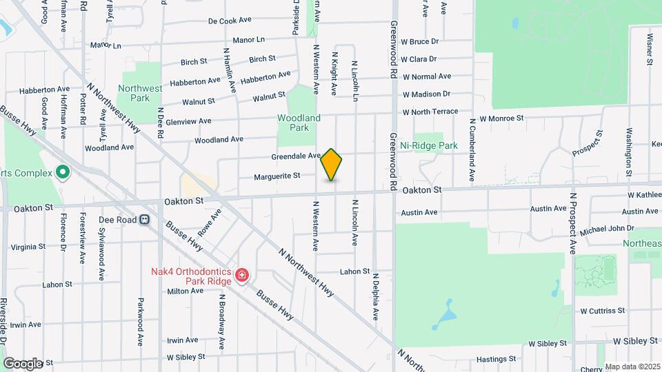 1420 Oakton St Map and Location Details