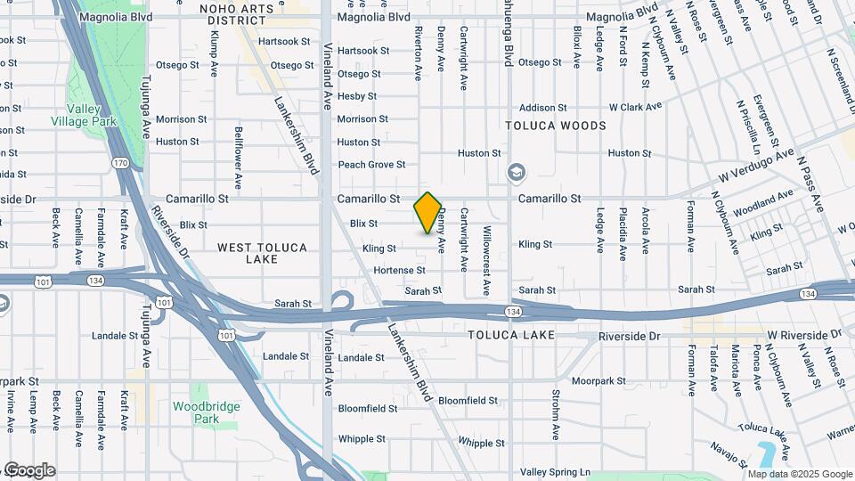 10755 Kling St, Unit 103 Mapa y Detalles de la Ubicación