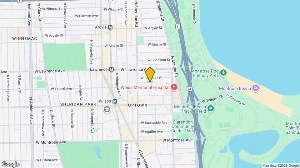 912 W Leland Ave, Unit J01P Map and Location Details