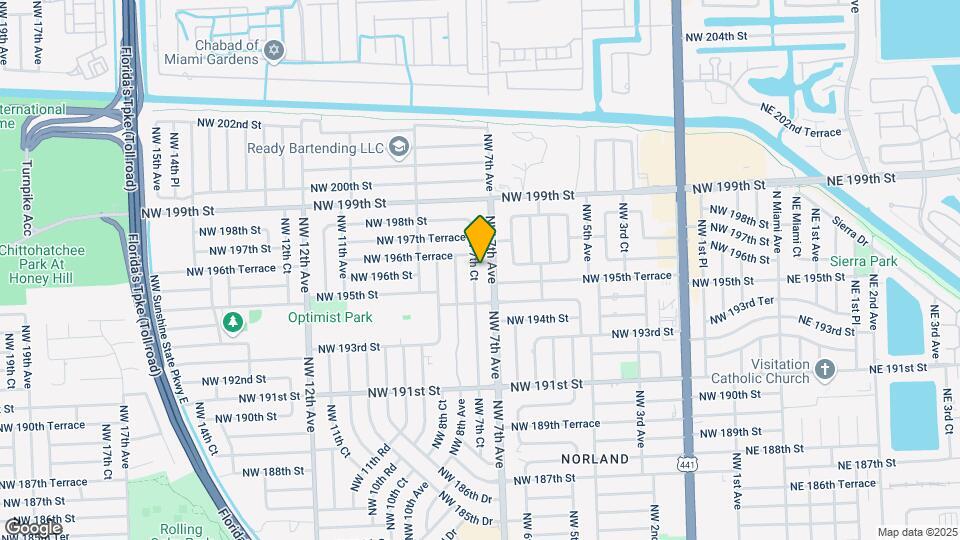 19541 NW 7th Ct Map and Location Details