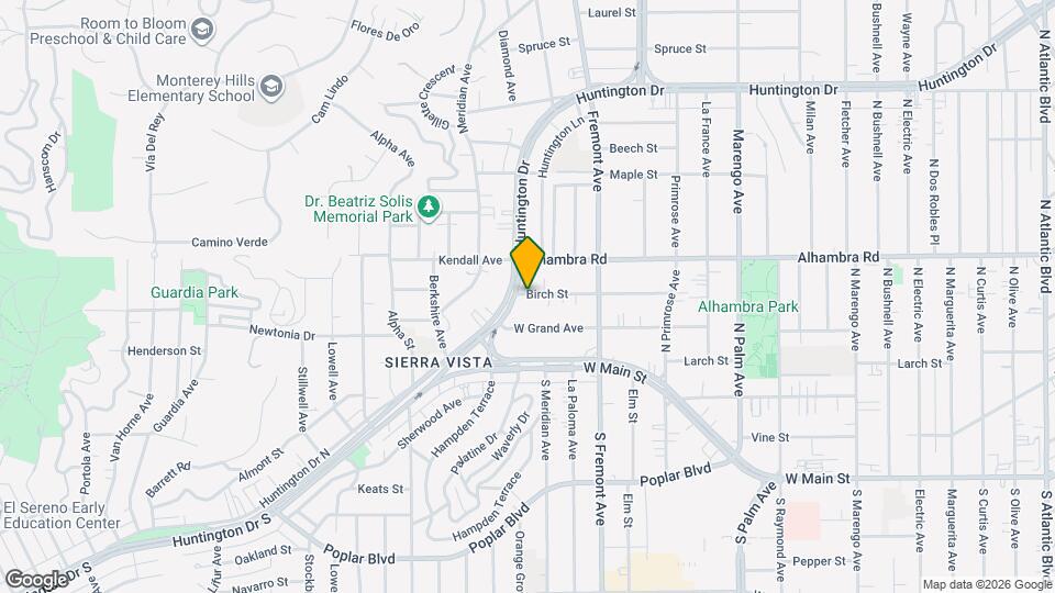 2814 Birch St Mapa y Detalles de la Ubicación