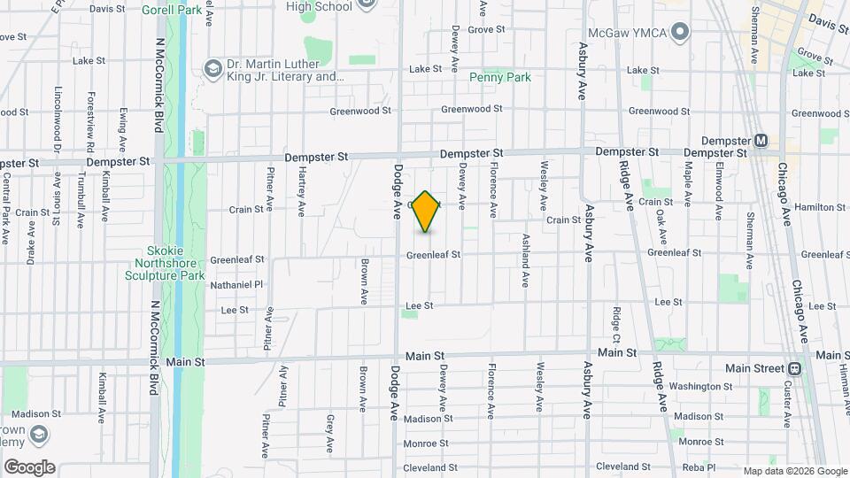 1116 Darrow Ave Map and Location Details