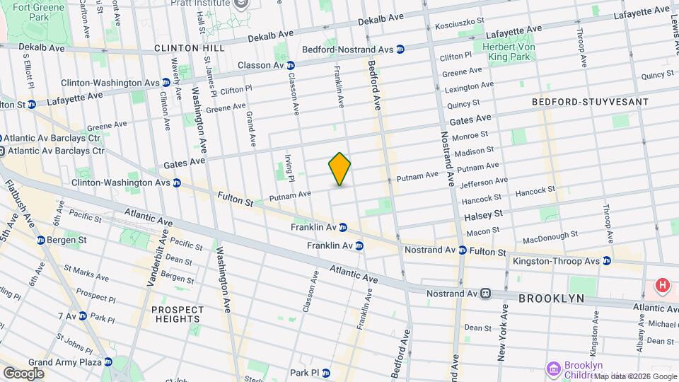 110 Putnam Ave Map and Location Details