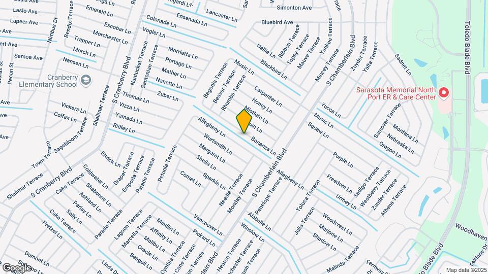 2291 Bonanza Ln Mapa y Detalles de la Ubicación
