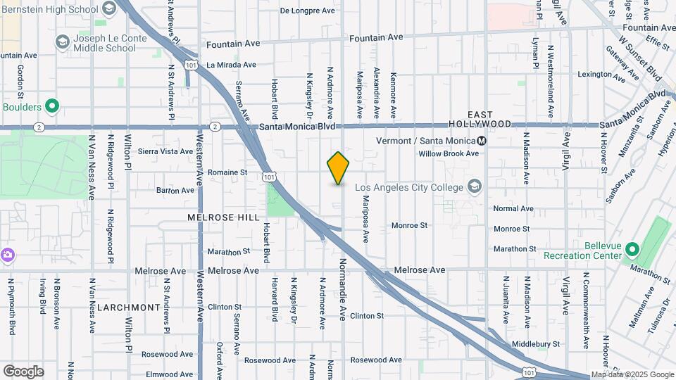 Hollywood Manor Apartments Map and Location Details