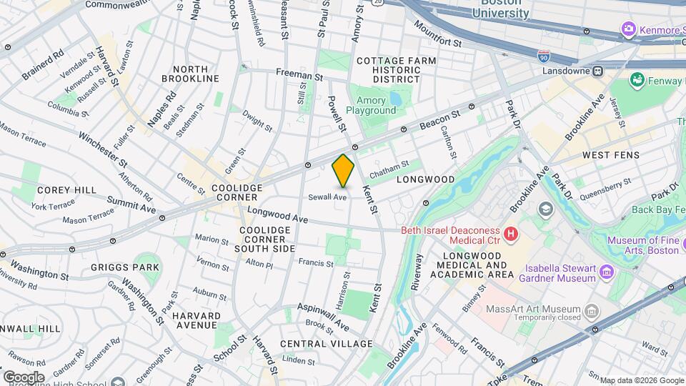 138 Sewall Ave Mapa y Detalles de la Ubicación