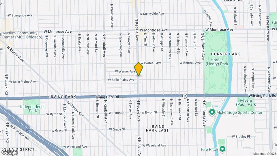 4102 N Kedzie Ave Map and Location Details