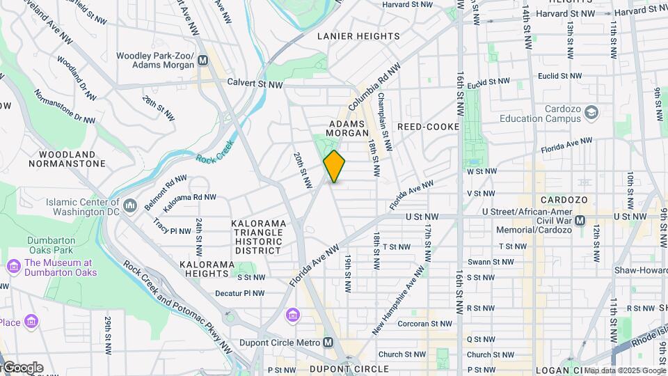 1870 Wyoming Ave NW Map and Location Details