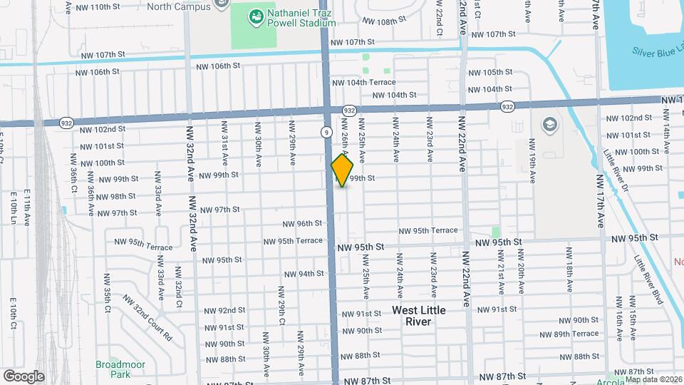 9752 NW 26th Ave Mapa y Detalles de la Ubicación