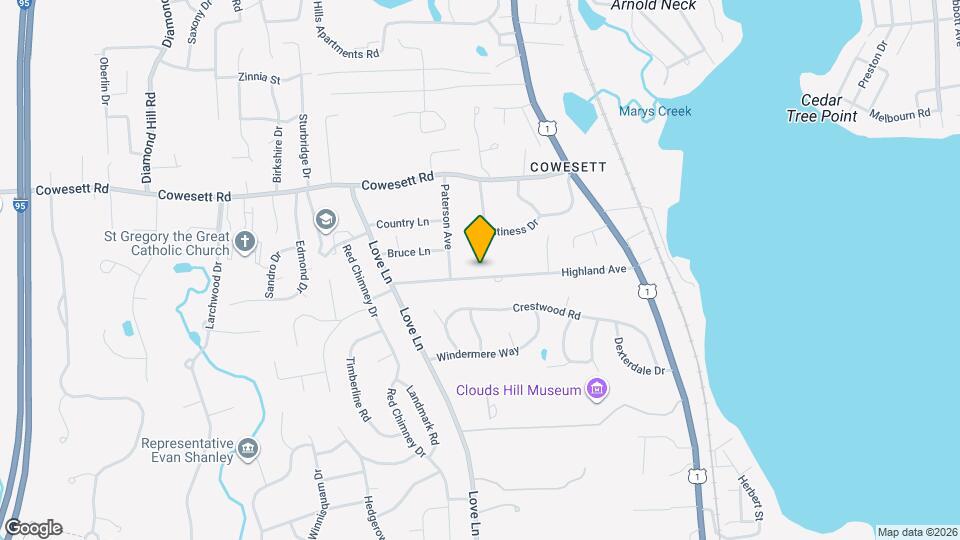 181 Highland Ave Map and Location Details