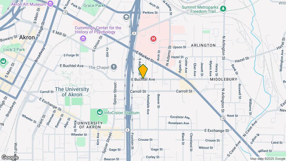 540 E Buchtel Ave Map and Location Details