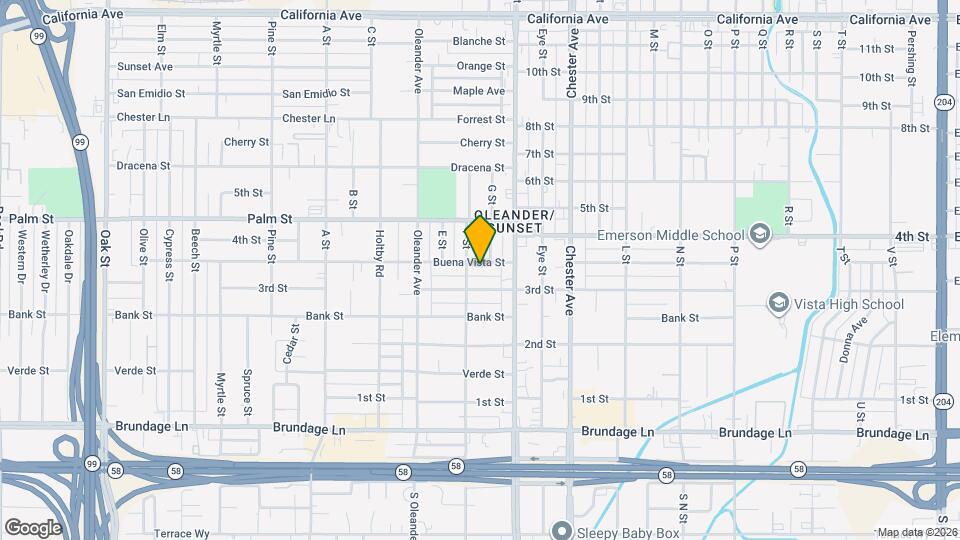 1809-1811 Buena Vista St Map and Location Details