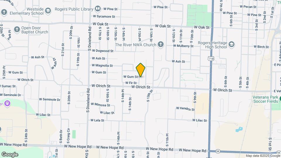 1403 S 13th Pl Map and Location Details
