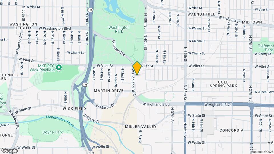 4226 W Highland Blvd Map and Location Details