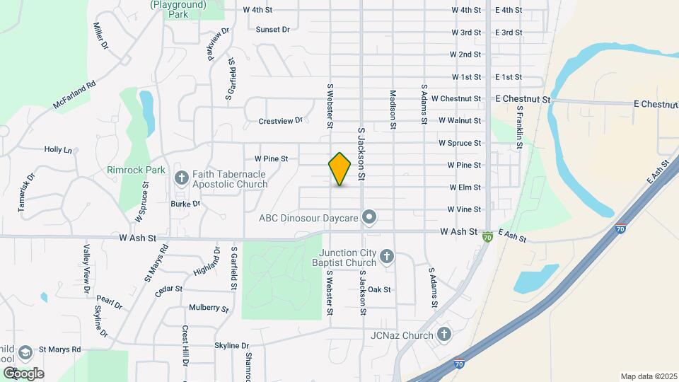 527 W Elm St Map and Location Details