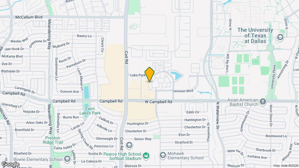 2018 Azure Pointe Map and Location Details