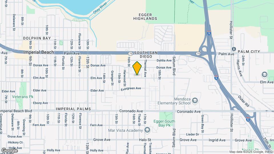 1638 Elm Ave Map and Location Details