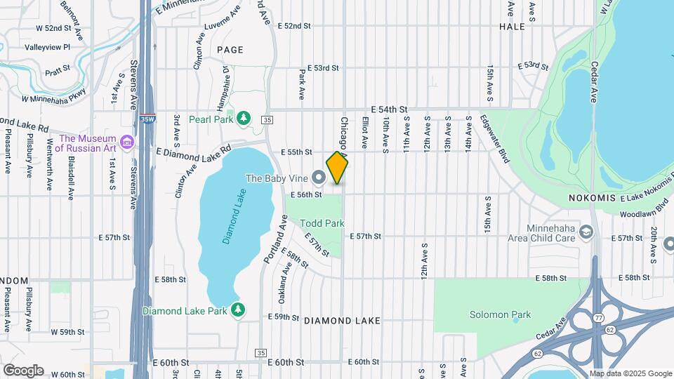 5544/5301 Chicago Ave S Map and Location Details