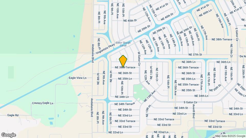 1016 NE 36th Terrace Mapa y Detalles de la Ubicación