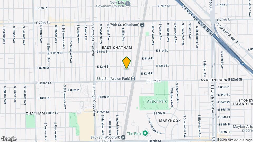 8215 S Ellis Ave Map and Location Details