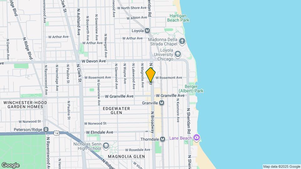 6238 N Broadway Map and Location Details