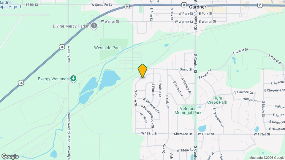 531 S Poplar St Map and Location Details