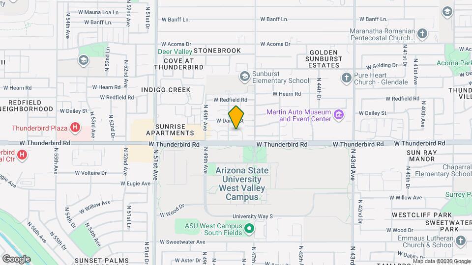 13829 N 48th Ave Map and Location Details